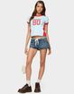 EDIKTED Eighty Polka Dot Contrast Tee image number 5