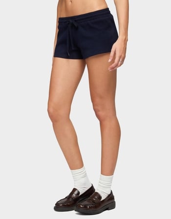 EDIKTED Baila Waffle Shorts Alternative Image