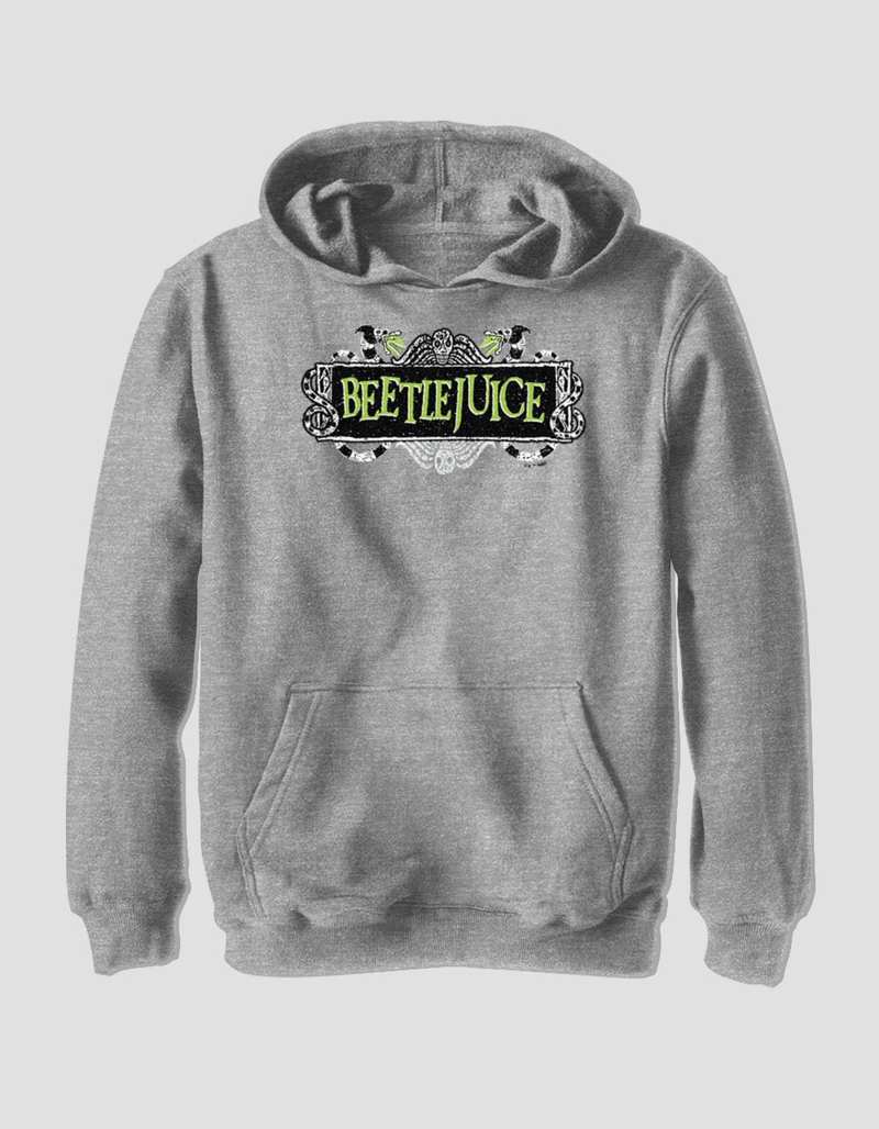 BEETLEJUICE Logo Green Unisex Kids Hoodie image number 0