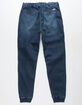 EAST POINTE Knit Indigo Mens Moto Jogger Pants image number 5