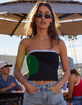 RSQ Womens Lace Trim Tube Top image number 5