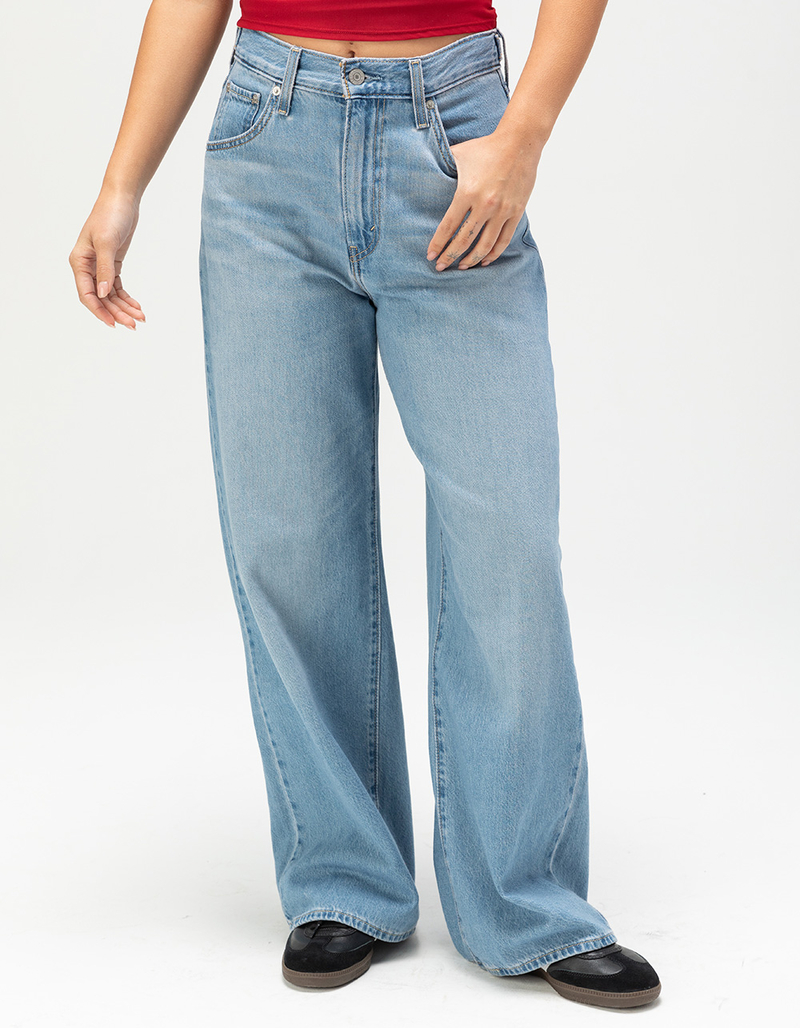 LEVI'S Cinch Baggy Womens Jeans - Invested Indigo - MEDIUM WASH