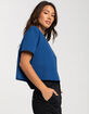 PRO STANDARD Los Angeles Dodgers Womens Crop Tee image number 4