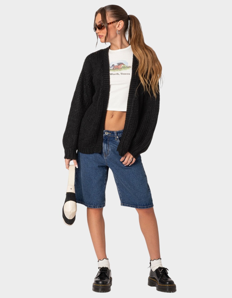 EDIKTED Anina Oversized Knit Cardigan image number 0