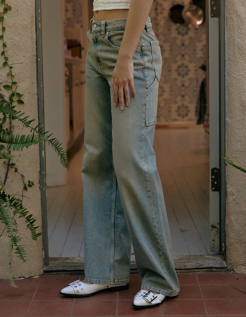 FREE PEOPLE Tinsley Womens Baggy High Rise Jeans image number 2
