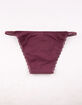 FULL TILT Strappy Burgundy Bikini Panties image number 2