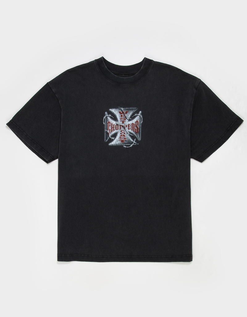 WEST COAST CHOPPERS Red Truck Mens Tee image number 1