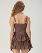 WEST OF MELROSE Womens Drop Waist Mini Dress image number 4