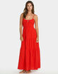 BILLABONG Red Aloha Womens Maxi Dress image number 1