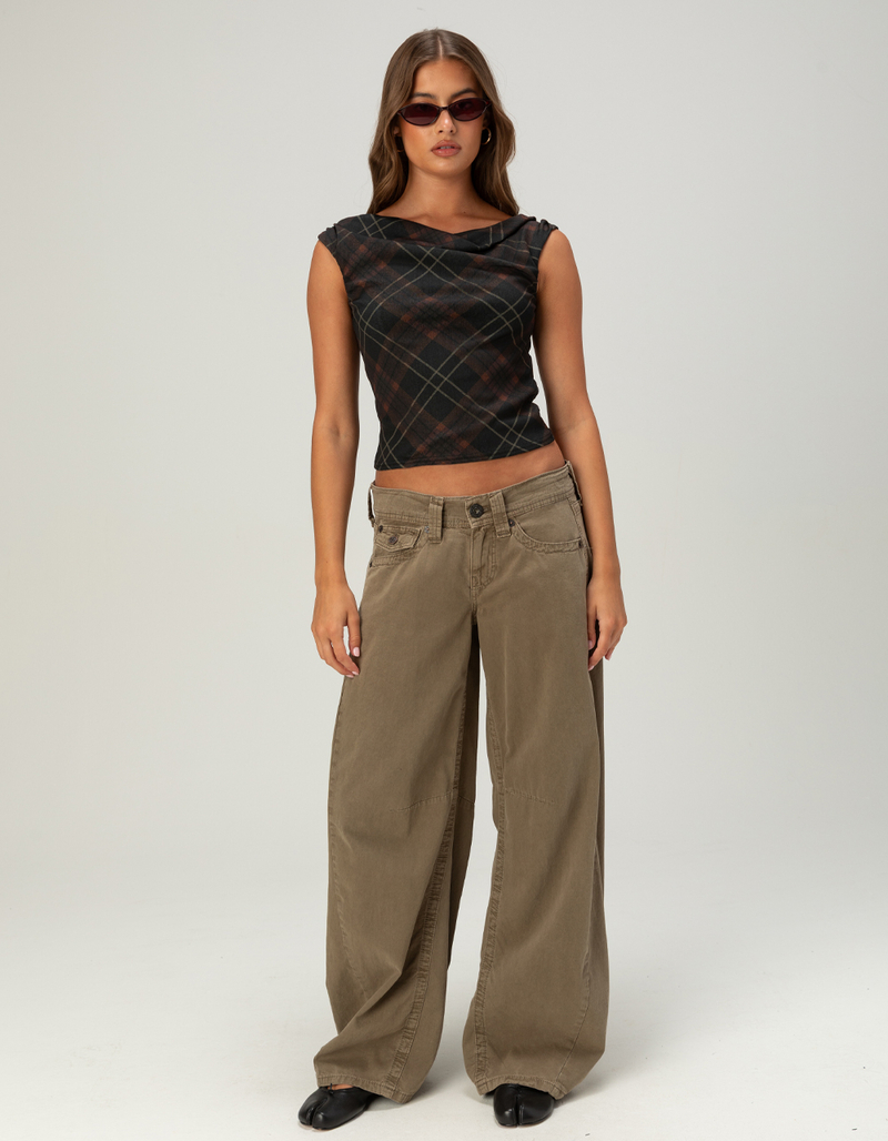 BDG Urban Outfitters Fia Check Womens Off The Shoulder Top image number 1