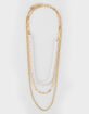 FULL TILT Layered Pearl Chain Necklace image number 1