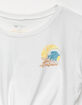 ROXY Catching Waves Girls Tie Front Tee image number 3