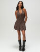 RSQ Womens Plaid Halter Dress image number 2
