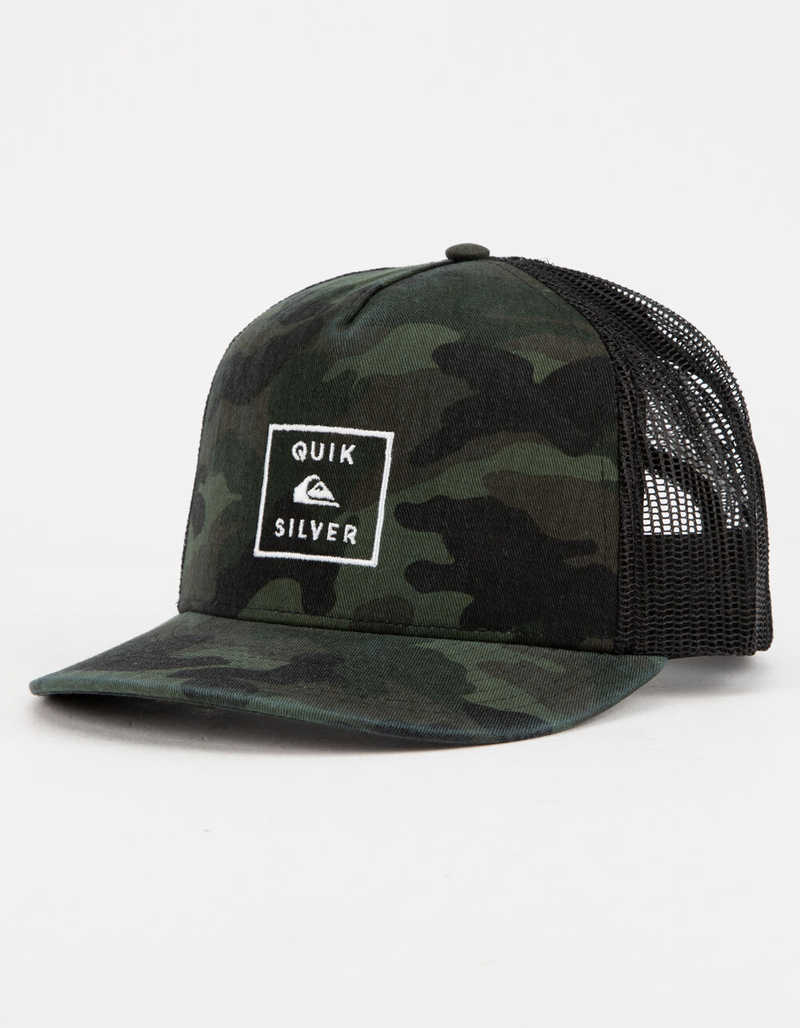 QUICKSILVER Clipster Camo Mens Trucker Hat image number 0
