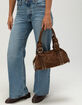 Studded Faux Suede Shoulder Bag  image number 11