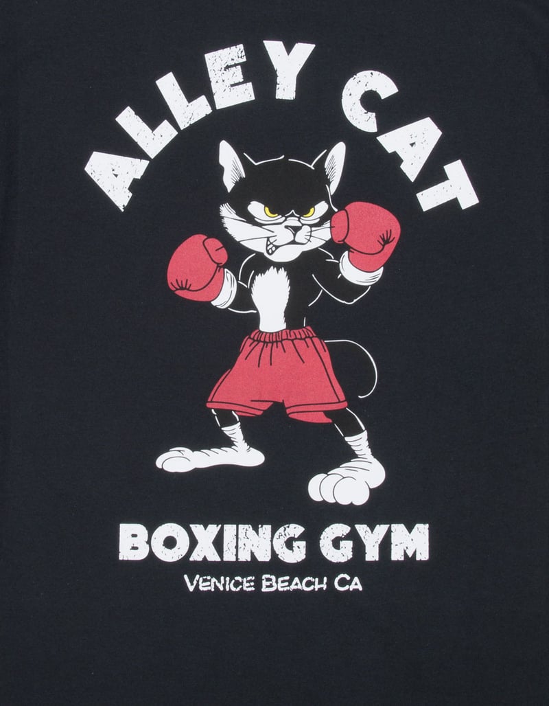 9TH LIFE Alley Cat Mens Tee - BLACK