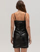 LULUS Faux Leather Womens Dress image number 4