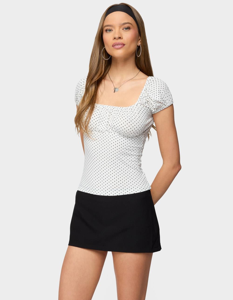 EDIKTED Stefania Polka Dot Top image number 1