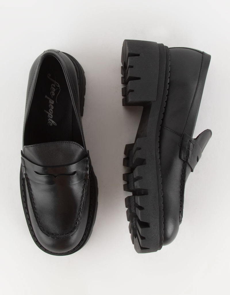 FREE PEOPLE Lyra Lug Sole Womens Platform Loafers image number 4