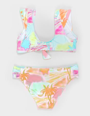 BEACH LINGO Tie Front Girls Bikini Set Alternative Image