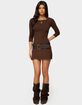 EDIKTED Jadey Boat Neck Mini Dress image number 1