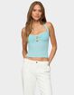 EDIKTED Lovina Textured Striped Halter Top image number 1