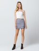 IVY & MAIN Side Button Mini Skirt image number 1