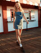 RSQ Womens Square Neck Denim Dress image number 6