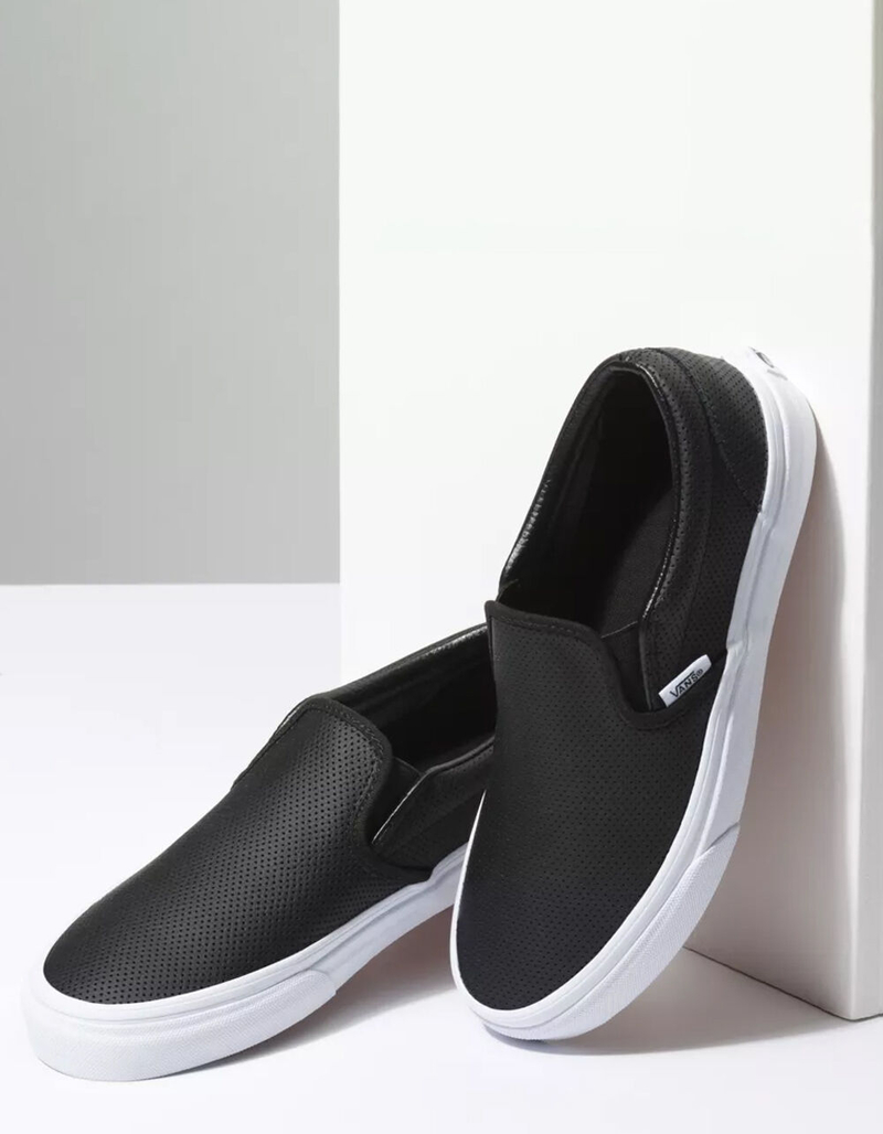 VANS Perf Leather Classic Slip-On Womens Shoes image number 2