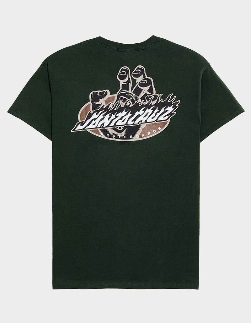 SANTA CRUZ Screaming Fire Oval Mens Tee image number 0