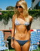 FULL TILT Plaid Textured Reversible Tie Side Cheeky Bikini Bottoms image number 7