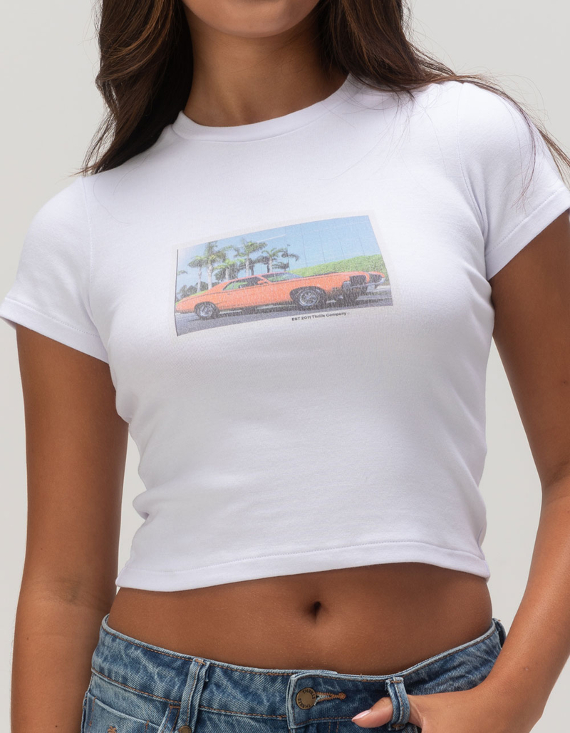 THRILLS Tribute To Chaos Womens Baby Tee image number 4