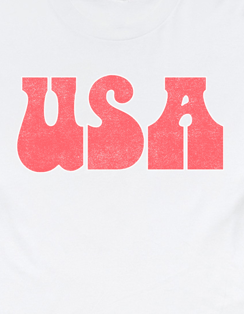 USA Groovy Distressed Unisex Tee image number 1