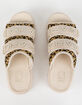 FILA Outdoor Animal Print Womens Taupe Slide Sandals image number 5