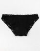 FULL TILT Rib Lace Black Bikini Panties image number 2