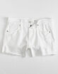RSQ Vintage High Rise Girls White Shorts image number 1