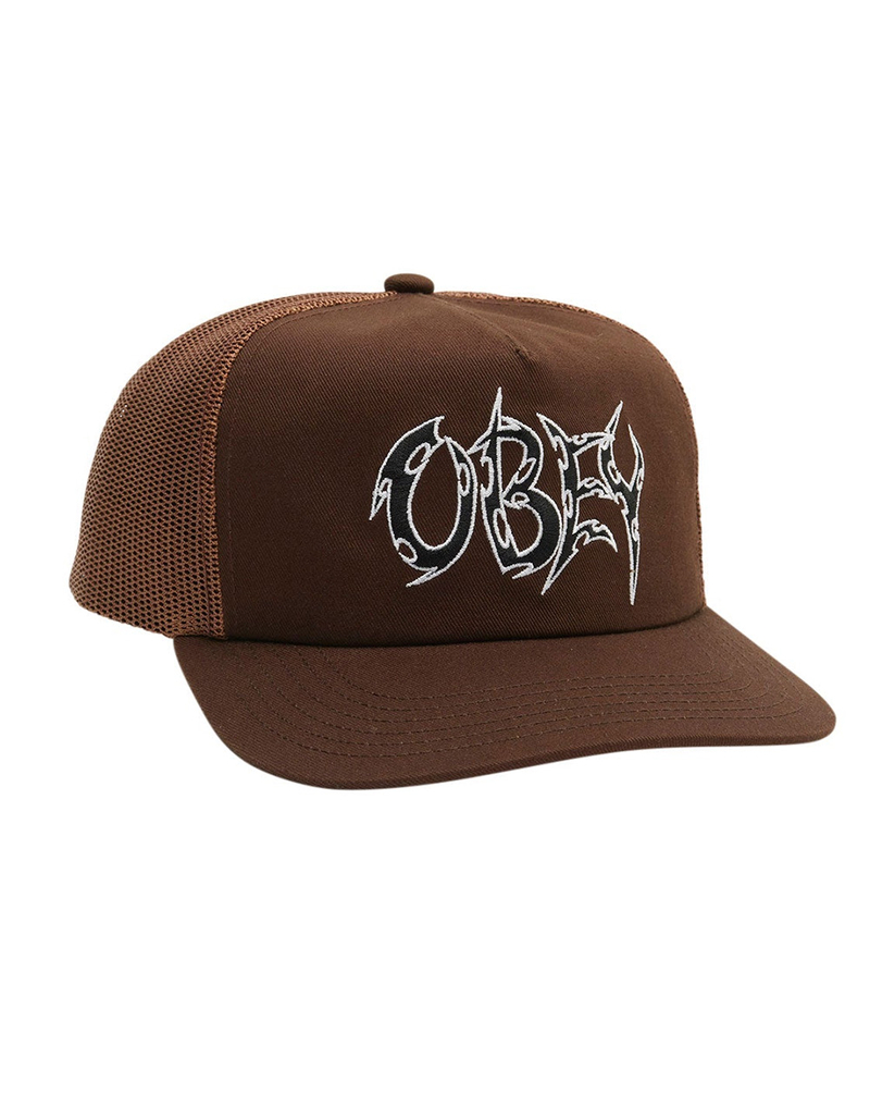 OBEY Thornz Twill Trucker Hat image number 0