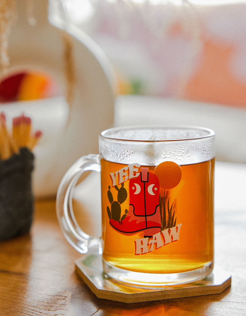 Yee Haw Glass Mug image number 2