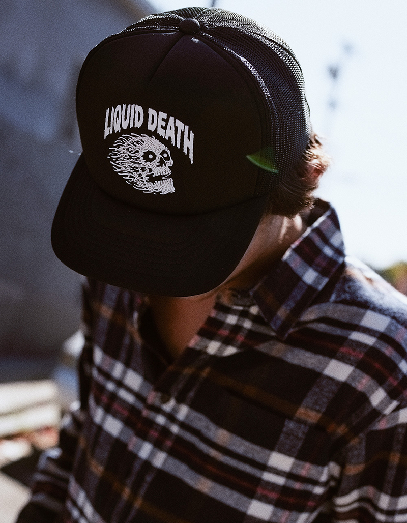 LIQUID DEATH Vicious Death Mens Trucker Hat image number 3