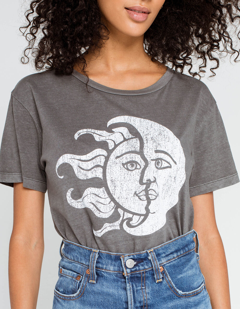 FULL TILT Sun & Moon Womens Oversized Tee image number 1