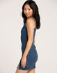 RSQ Womens Square Neck Denim Tank Dress image number 2