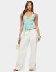 EDIKTED Aquarelle Striped Wrap Halter Top image number 5