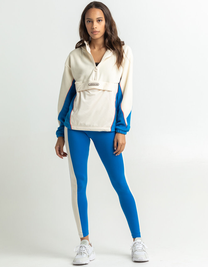 ADIDAS Retro Luxury 1/2 Zip Womens Oversized Hoodie image number 3