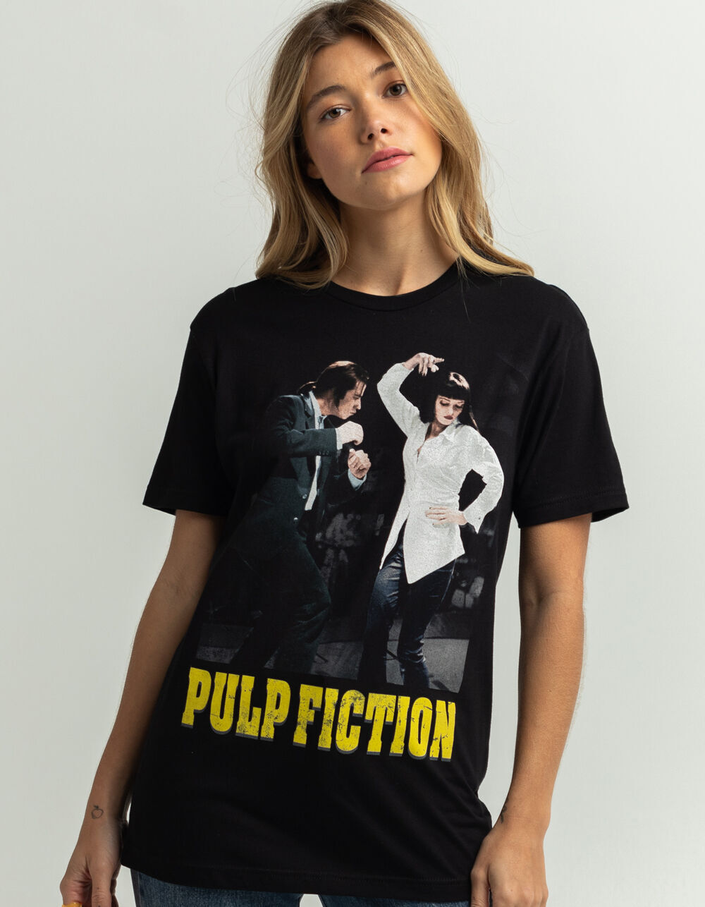 PULP FICTION Dance Womens Tee - BLACK 