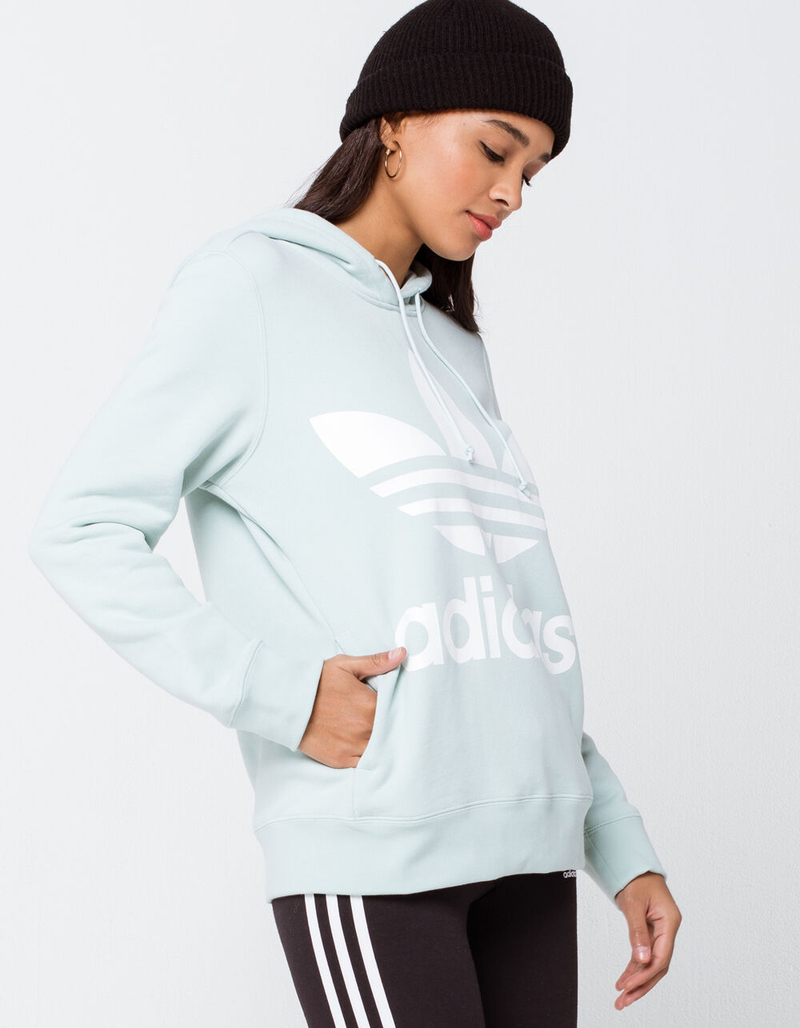 ADIDAS Trefoil Mint Womens Hoodie image number 1