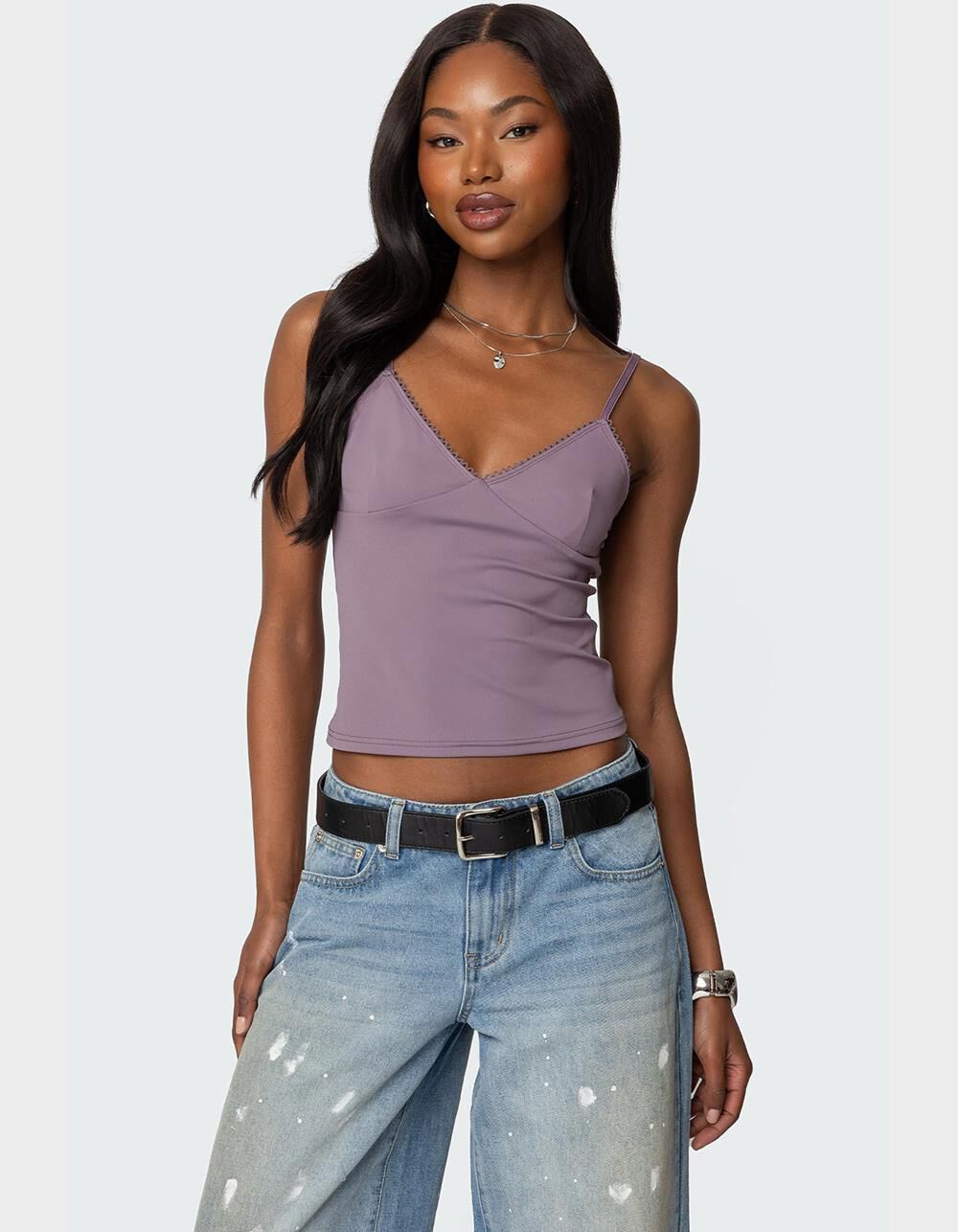 EDIKTED Violeta Tank Top - PURPLE | Tillys