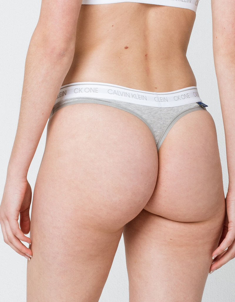 CALVIN KLEIN Heather Gray Thong image number 2