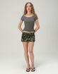 TILLYS Womens Open Neck Stripe Tee image number 2