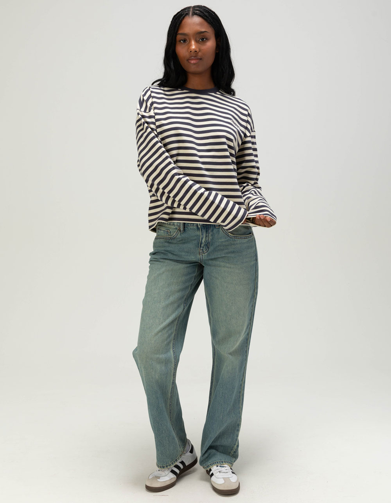 DICKIES Relax Stripe Womens Long Sleeve Top image number 1