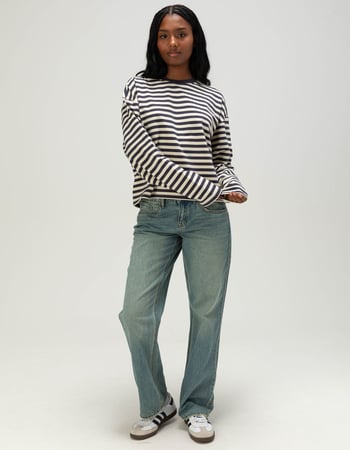 DICKIES Relax Stripe Womens Long Sleeve Top Alternative Image